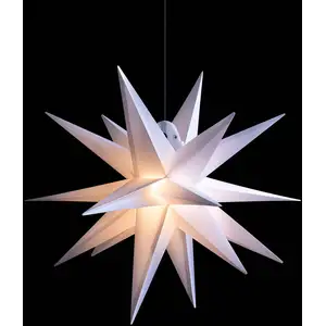 LED-Stern für außen, 18-Zacker, weiß, Ø 40 cm