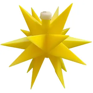 LED-Stern für innen 18-Zacker, Ø 12 cm gelb