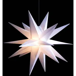 LED-Stern für außen, 18-Zacker, weiß, Ø 55 cm