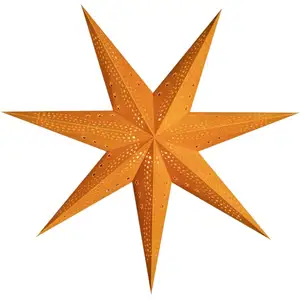 Sterntaler Samt Papierstern, Ø 75 cm orange