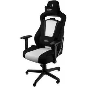Nitro Concepts E250 Gaming Stuhl, Gaming Stuhl, Weiss, Schwarz