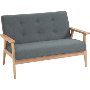 HOMCOM Doppelsofa Loveseat 2-Sitzer mit Polsterung kompaktes Design au... günstig