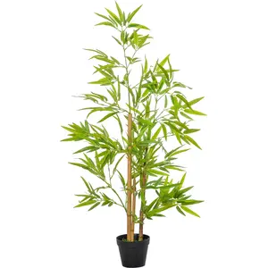 Outsunny Künstlicher Bambus Dekorative Kunstpflanze 120cm naturgetreue... günstig