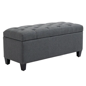 HOMCOM Sitzbank Polsterbank mit Stauraum 100 x 40 x 44 cm, Truhenbank ... günstig