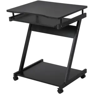 HOMCOM Schreibtisch Computertisch Z-Form mit 4 Rollen, stabil & platzs... günstig