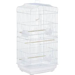 PawHut Vogelkäfig Vogelhaus Wellensittich Voliere mit herausnehmbarer ... günstig