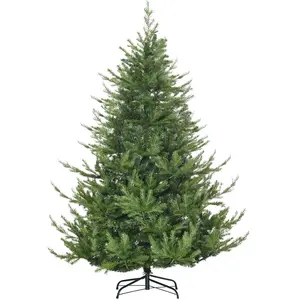 HOMCOM Weihnachtsbaum 180 cm künstlich naturgetreu mit dichten Zweigen...