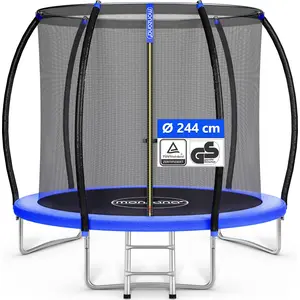 MONZANA® Trampolin Ø 244 cm Rheinland GS Zertifiziert Komplettset inkl... günstig