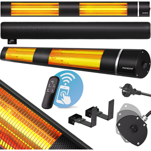 MONZANA® Infrarot Heizstrahler MZH3000 Goldröhre 3000W 3 Heizstufen Fe... günstig