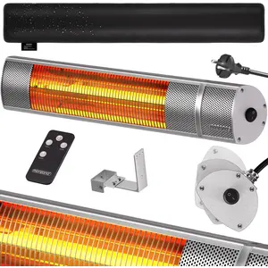 MONZANA® Infrarot Heizstrahler 2000W für Terrasse & Outdoor Silber günstig
