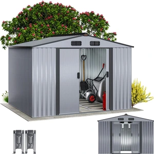 GARDEBRUK Gerätehaus XXL Metall 9m³ mit Fundament günstig