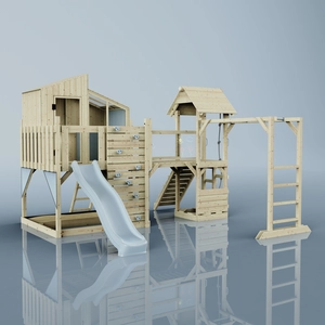 PolarPlay OutdoorToys Spielturm Ludvig aus Holz in Blau günstig