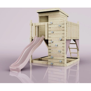 PolarPlay OutdoorToys Stelzenhaus Polarlicht aus Holz in Rosa Altrosa günstig