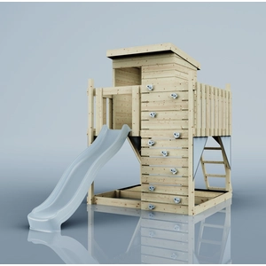 PolarPlay OutdoorToys Stelzenhaus Polarlicht aus Holz in Blau Eisblau günstig