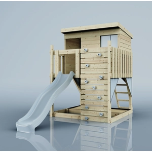PolarPlay OutdoorToys Stelzenhaus Polarstern aus Holz in Blau Eisblau günstig