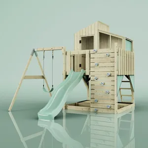 PolarPlay OutdoorToys Spielturm mit Spielhaus inkl. Wellenrutsche, Out... günstig