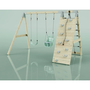 PolarPlay OutdoorToys Klettergerüst Kuckuck aus Holz in Grün Mintgrün günstig
