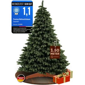 Casaria Künstlicher Weihnachtsbaum, 150 cm PE/PVC Mix mit FSC® Holzstä...