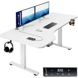 Casaria Schreibtisch, Höhenverstellbar Elektrisch 160x75cm L-Form LCD-... günstig