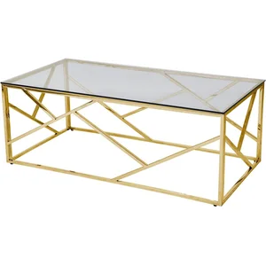 Mobel SalesFever Couchtisch Glastisch mit stilvoller Eleganz, Edelstah... günstig