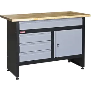 STIER Werkbank Basic, 4 Schubladen, Belastbarkeit 300 kg, BxTxH 1200x6... günstig