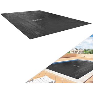 AREBOS Wärmeplane Solarfolie Solarplane Solarheizung Poolabdeckungen Pool Heizung 120mic schwarz rechteckig 3m x 2m günstig