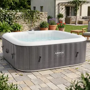AREBOS Aufblasbarer Whirlpool "Barcelona", 185x185 cm, In- & Outdoor, ... günstig