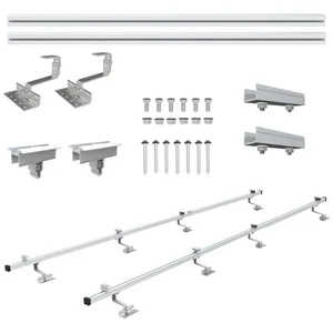 NuaSol Solarmodul-Halterung Montage Set für Ziegeldach erweiterung, (f...