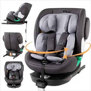 FableKids® NORA i-Size Kindersitz 40 150 cm | 360° drehbar | Grau ECE ...