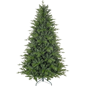 HOMCOM Weihnachtsbaum Künstlich 210 cm Christbaum mit 2445 Flammhemmen...