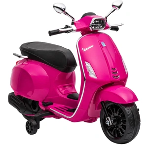 AIYAPLAY Elektro Kindermotorrad, Vespa 6V Elektromotorrad mit MP3, USB...