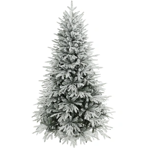 HOMCOM Weihnachtsbaum künstlich 180 cm Schneebeflockter Christbaum mit...