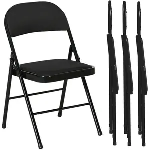 HOMCOM 4er Set Klappstuhl Campingstuhl mit Gepolsteter Rückenlehne, Kl... günstig