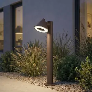 Lindby LED-Wegeleuchte Soran, braun, 60 cm, Metall, IP44