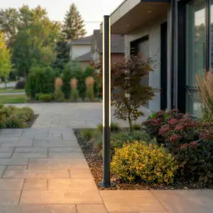 Lucande LED-Außenleuchte Lynel, anthrazit, Höhe 200 cm, IP54