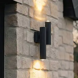 Lucande LED-Außenwandleuchte Torvian, anthrazit, 2-flammig