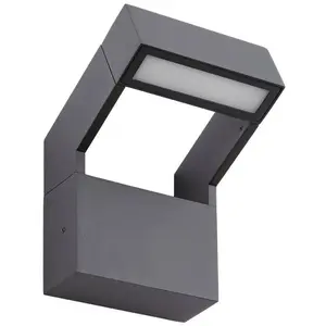 Arcchio LED-Außenwandleuchte Kovato, dunkelgrau, IP65