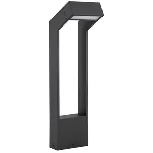 Arcchio LED-Wegeleuchte Kovato, Höhe 60 cm, dunkelgrau, IP65