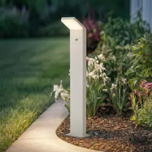 Arcchio LED-Wegeleuchte Yolena, Sensor, 100 cm, weiß, IP54