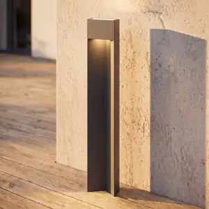 Lucande LED-Wegeleuchte Kaholo, schwarz matt, 90 cm, IP44