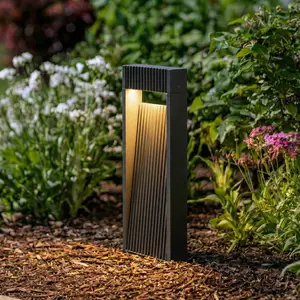 Lucande LED-Sockelleuchte Tavion, 40 cm, anthrazit, IP65