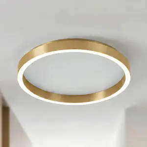 Lucande LED-Deckenleuchte Rotundo, Ø 40 cm, messing, dimmbar günstig