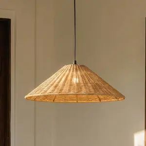 Lucande Außenhängelampe Taniola, 1-flg., konisch, Ø 60 cm
