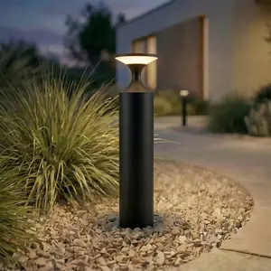Lucande LED-Wegeleuchte Navor, Höhe 50 cm, schwarz, IP65