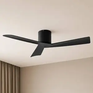 noir Lucande Deckenventilator Ventoro, Ø 132 cm, schwarz, Metall günstig