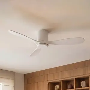 Lucande Deckenventilator Solenus, weiß, Ø 134 cm, leise günstig