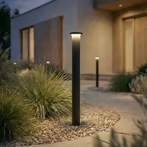 Lindby LED-Wegeleuchte Cirel, Höhe 65 cm, schwarz, IP65