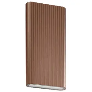 Lucande LED-Außenwandlampe Raija dunkelbraun Höhe 40 cm CCT