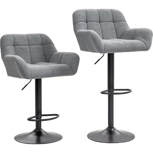 HOMCOM 2er-Set Barhocker Barstuhl Höhenverstellbar Küchenstühle 360° D... günstig