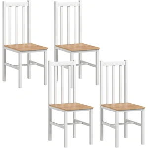 HOMCOM Esszimmerstühle 4er Set Küchenstuhl mit Rückenlehne, Stühle aus... günstig